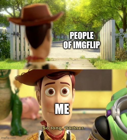 So long partner | PEOPLE OF IMGFLIP; ME | image tagged in so long partner | made w/ Imgflip meme maker