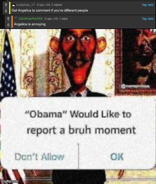 image tagged in obama would like to report a bruh moment | made w/ Imgflip meme maker