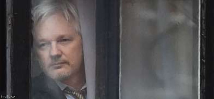 Lurking Assange | image tagged in lurking assange | made w/ Imgflip meme maker