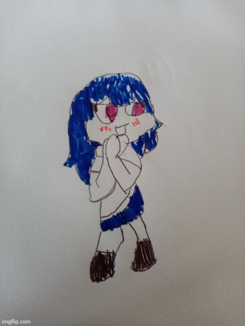 My drawing of sky | image tagged in sky,fnf,drawing | made w/ Imgflip meme maker