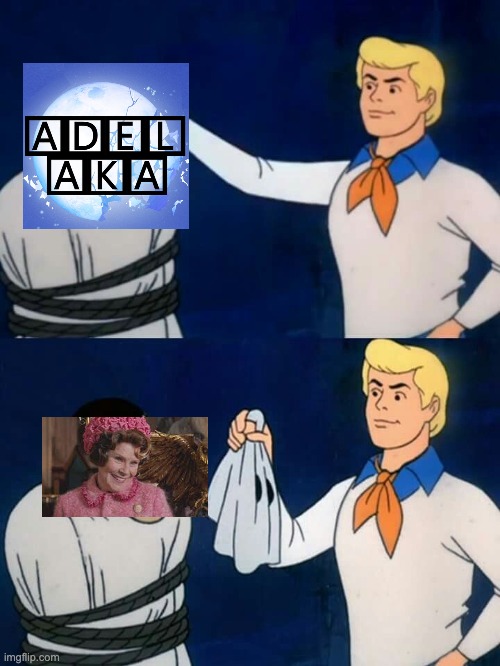 Scooby doo mask reveal | image tagged in scooby doo mask reveal,rwby,harry potter,dolores umbridge | made w/ Imgflip meme maker