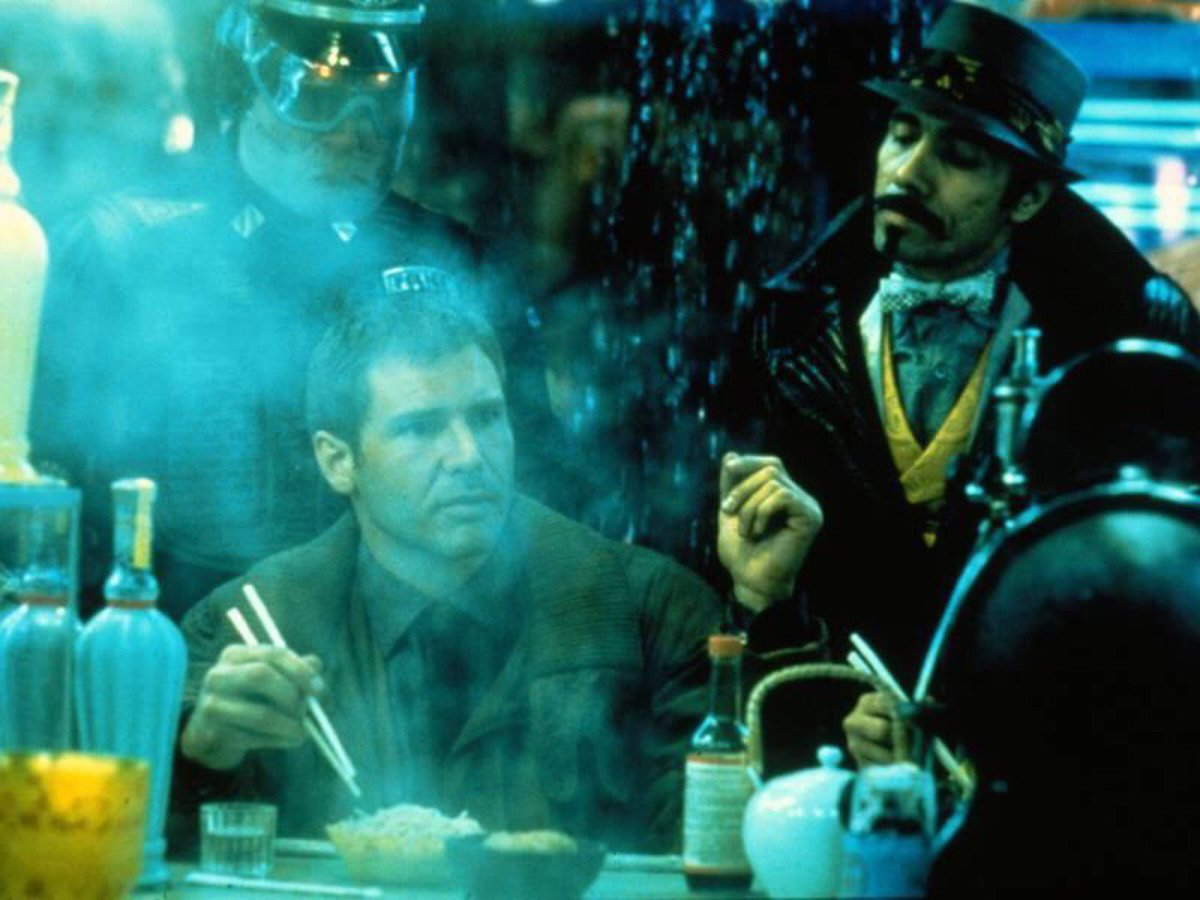 PPKM 20 menit. Makan di Warung Mie di Blade Runner, 2019 vs 2021 Blank Meme Template