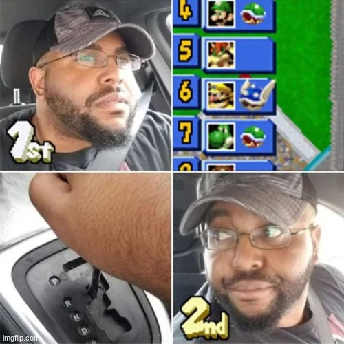 Always let the person go ahead of you when there's a blue shell | image tagged in mario kart,memes,blue shell | made w/ Imgflip meme maker