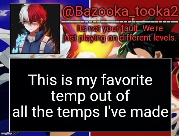 Todoroki temp | This is my favorite temp out of all the temps I've made | image tagged in todoroki temp | made w/ Imgflip meme maker