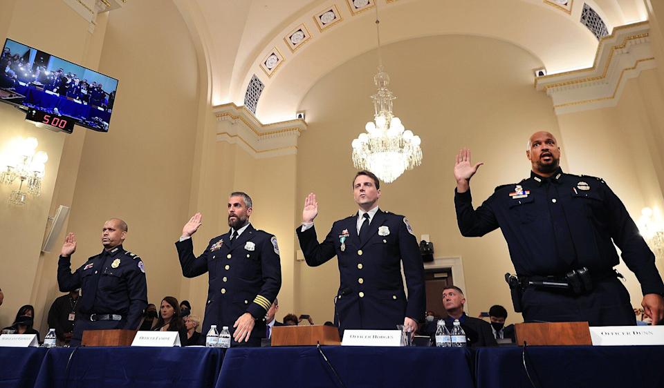 High Quality Capitol Police Sworn In Testimony Blank Meme Template