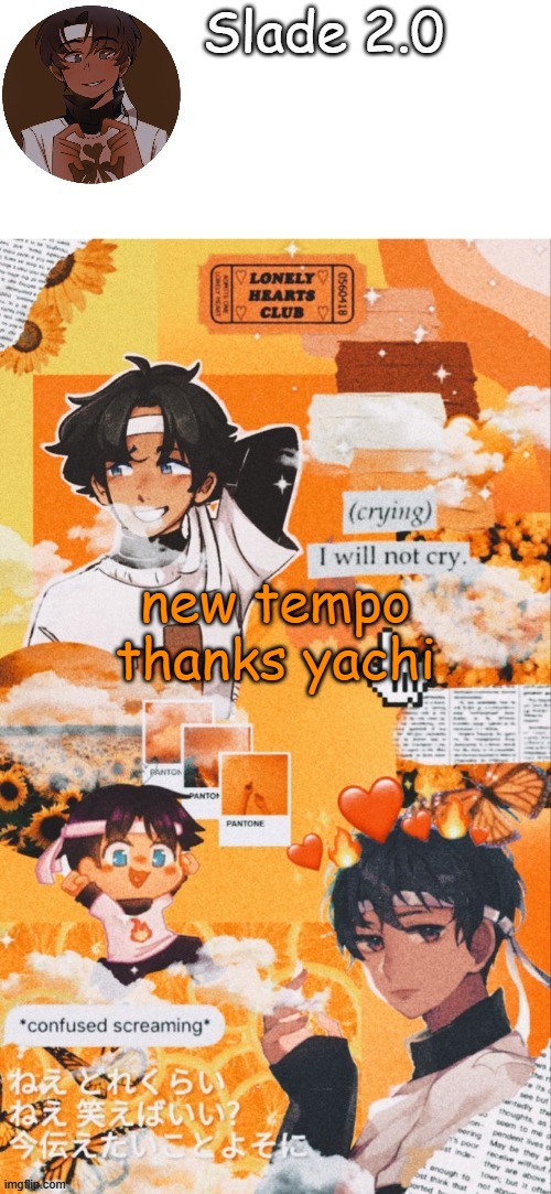 soap sapnap tempo | new tempo thanks yachi | image tagged in soap sapnap tempo | made w/ Imgflip meme maker