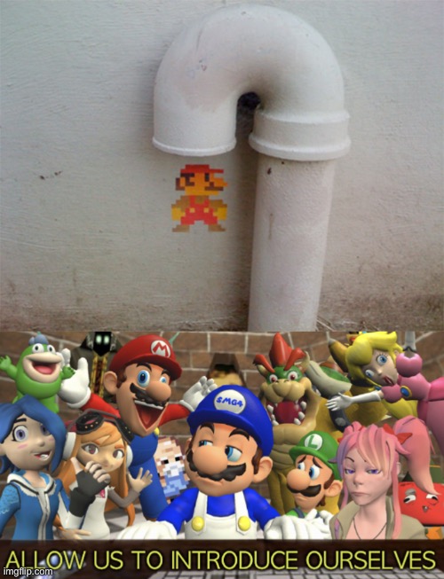 image tagged in smg4 allow us to introduce ourselves,memes,funny vandalism,mario,funny | made w/ Imgflip meme maker