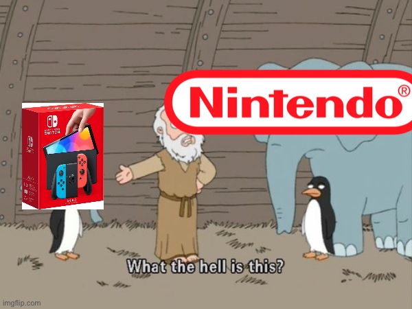 WHAT THE HELL IS THIS?! | image tagged in what the hell is this,nintendo switch oled,nintendo | made w/ Imgflip meme maker