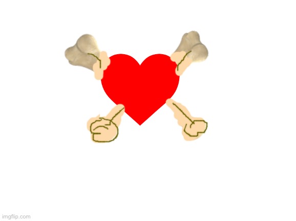 Heart With Crossed Bones Png Tranceprint File | image tagged in heart | made w/ Imgflip meme maker