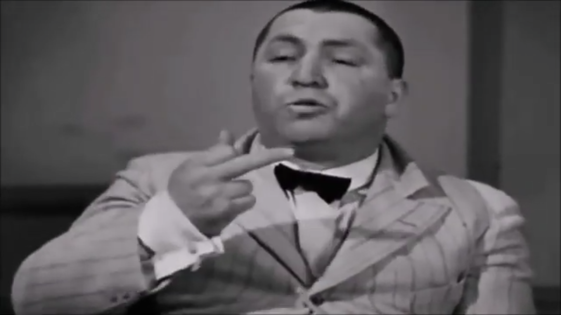 High Quality Curly Howard middle finger Blank Meme Template