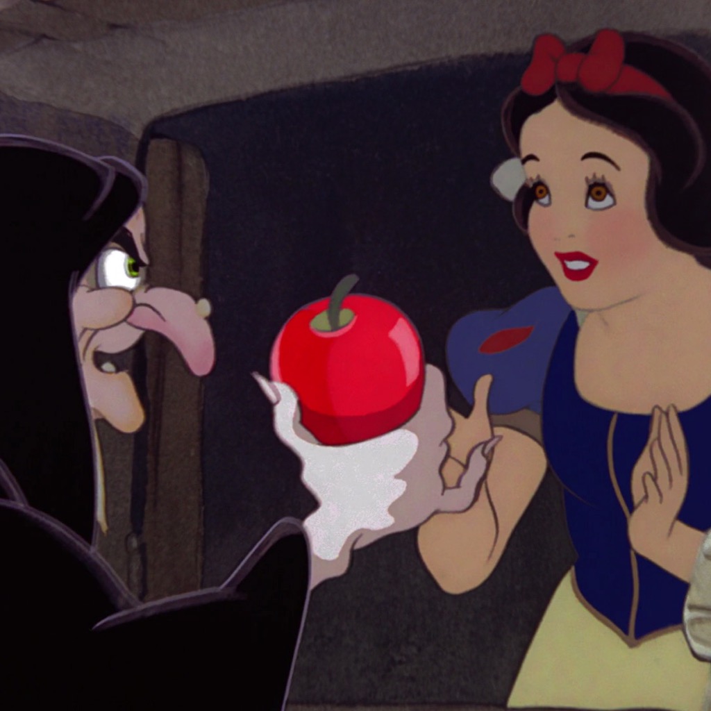 Snow White and the apple Blank Meme Template