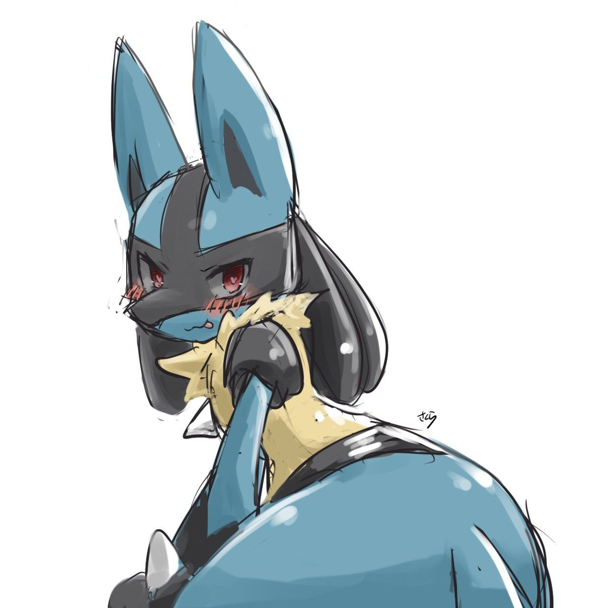 Lucario Blank Meme Template