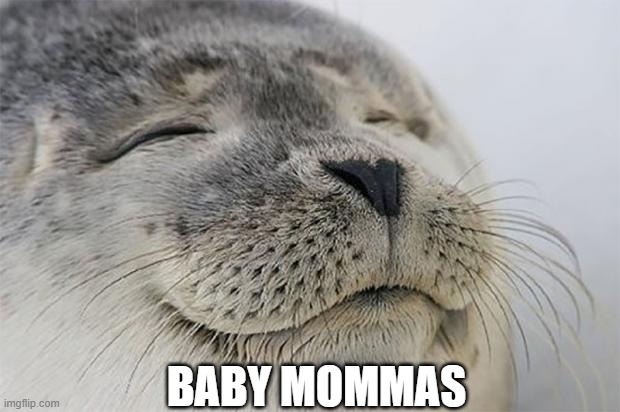 Satisfied Seal Meme | BABY MOMMAS | image tagged in memes,satisfied seal | made w/ Imgflip meme maker