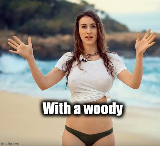 With a woody | made w/ Imgflip meme maker