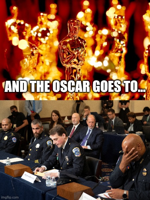 Over the top. | AND THE OSCAR GOES TO... | image tagged in memes | made w/ Imgflip meme maker