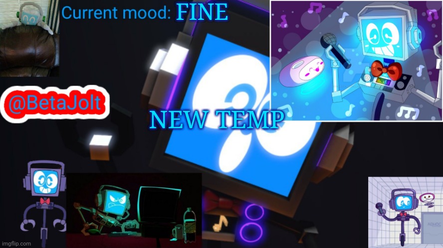 BetaJolt MSMG fandroid announcement template | FINE; NEW TEMP | image tagged in betajolt msmg fandroid announcement template | made w/ Imgflip meme maker