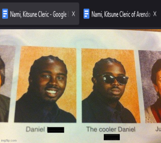 Haha character sheet go brrrt | image tagged in the cooler daniel | made w/ Imgflip meme maker
