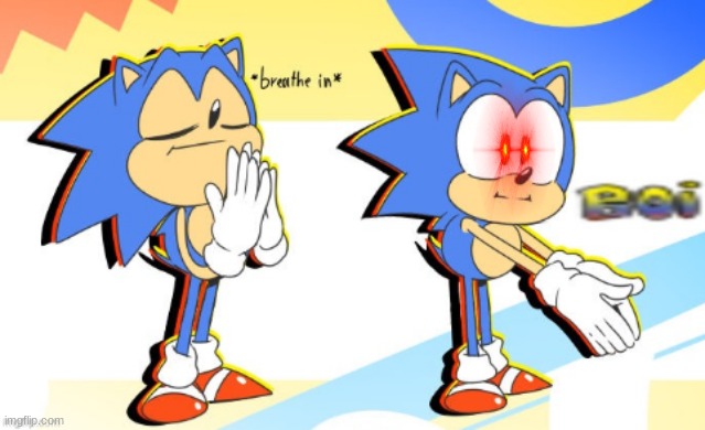 Sonic Boi | image tagged in sonic boi | made w/ Imgflip meme maker
