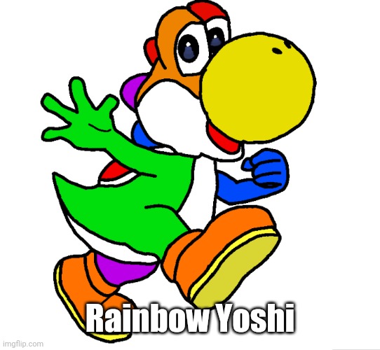 Rainbow Yoshi | made w/ Imgflip meme maker