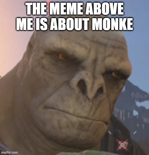 Craig | THE MEME ABOVE ME IS ABOUT MONKE | image tagged in craig | made w/ Imgflip meme maker