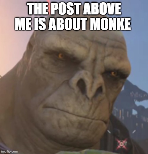 Craig | THE POST ABOVE ME IS ABOUT MONKE | image tagged in craig | made w/ Imgflip meme maker