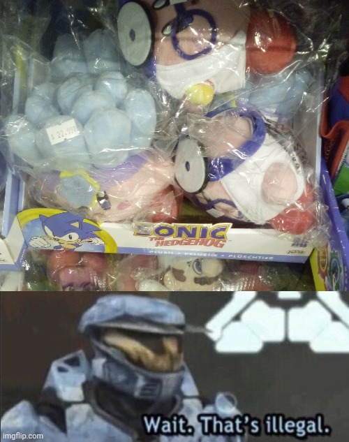 When you see Kirby plushies in a Sonic plushie box | image tagged in wait that s illegal,strange,something's wrong i can feel it,sonic the hedgehog,kirby | made w/ Imgflip meme maker