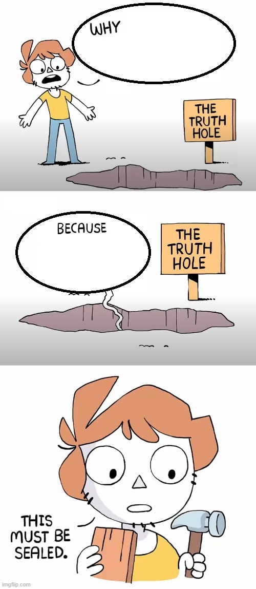 truth hole Blank Meme Template