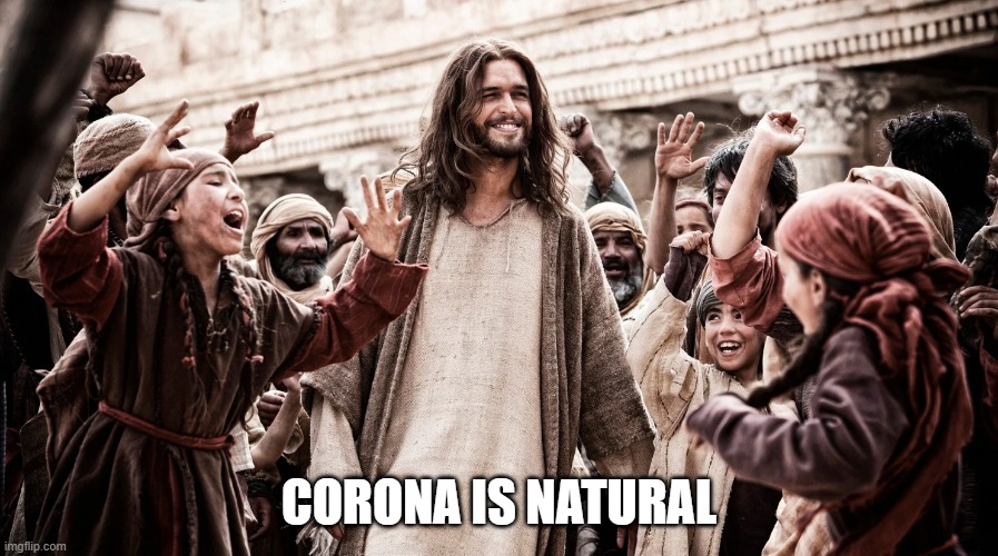 Sarcastic |  CORONA IS NATURAL | image tagged in sarcastic,corona,funny,lol,peace,future | made w/ Imgflip meme maker