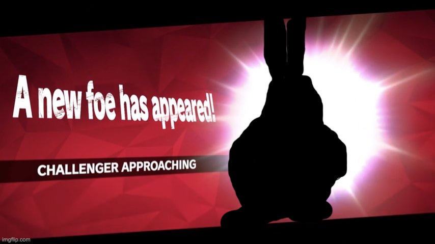 part 4 of big chungus for smash | image tagged in challenger approaching,big chungus | made w/ Imgflip meme maker