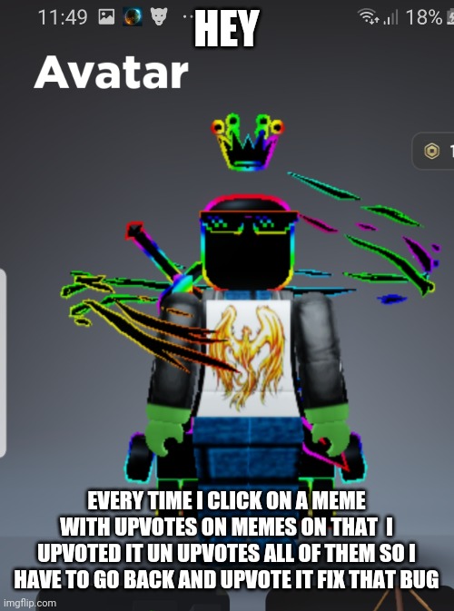 Knam_attack_on_you and noicedudethaupvote_sauce announcement tem | HEY; EVERY TIME I CLICK ON A MEME WITH UPVOTES ON MEMES ON THAT  I UPVOTED IT UN UPVOTES ALL OF THEM SO I HAVE TO GO BACK AND UPVOTE IT FIX THAT BUG | image tagged in knam_attack_on_you and noicedudethaupvote_sauce announcement tem | made w/ Imgflip meme maker