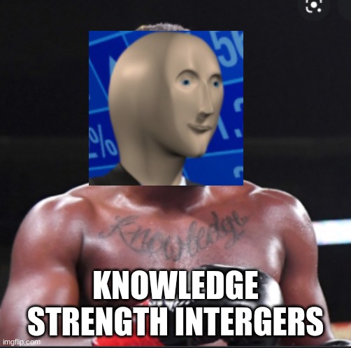 ksi | KNOWLEDGE STRENGTH INTERGERS | image tagged in ksi | made w/ Imgflip meme maker