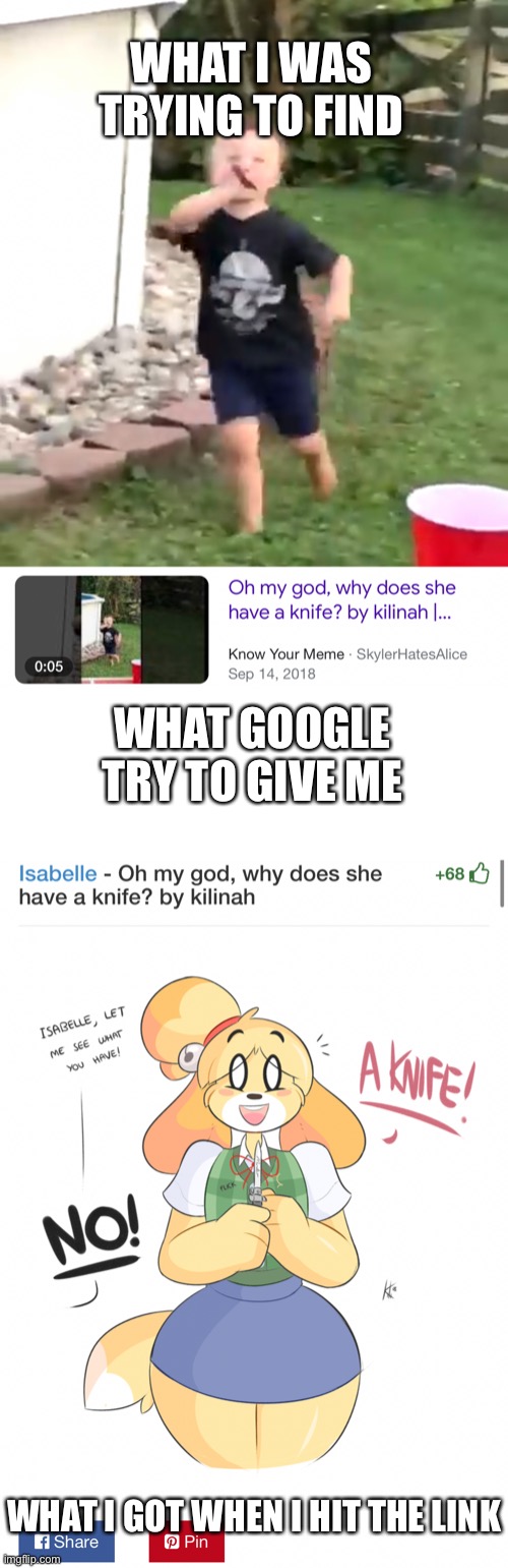 Arguably better, thanks google | WHAT I WAS TRYING TO FIND; WHAT GOOGLE TRY TO GIVE ME; WHAT I GOT WHEN I HIT THE LINK | made w/ Imgflip meme maker