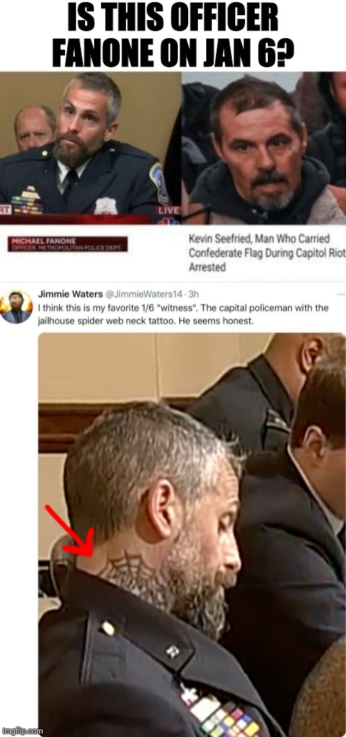 The Jan6 "investigation" officer fanone | IS THIS OFFICER FANONE ON JAN 6? | image tagged in nancy pelosi,fake news,jan6,election fraud | made w/ Imgflip meme maker