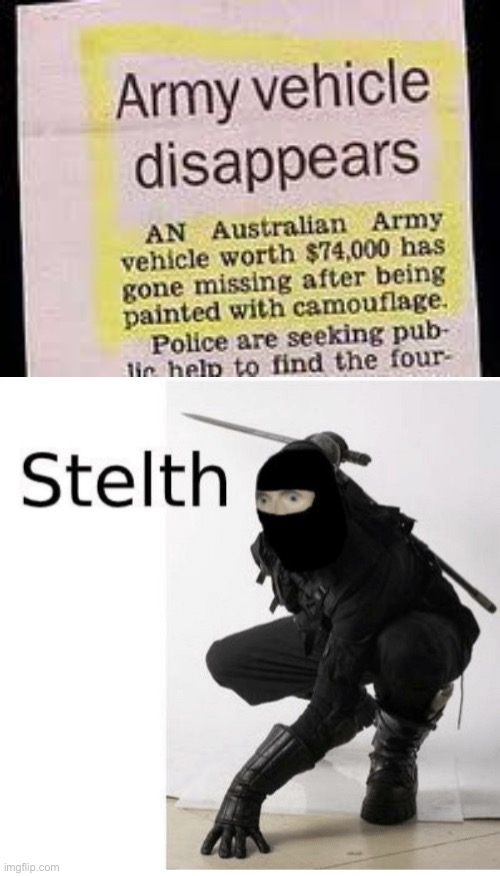 Mate, where’s my tank? | image tagged in stelf,stelth,disappearing | made w/ Imgflip meme maker