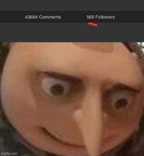funny number achieved… thx 4 all the followers | image tagged in gru meme,funny,69,uh oh | made w/ Imgflip meme maker