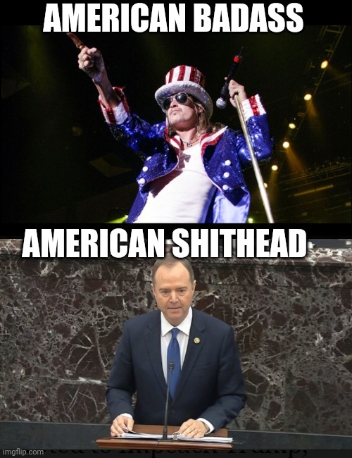 Know the difference | AMERICAN BADASS; AMERICAN SHITHEAD | image tagged in libtard | made w/ Imgflip meme maker