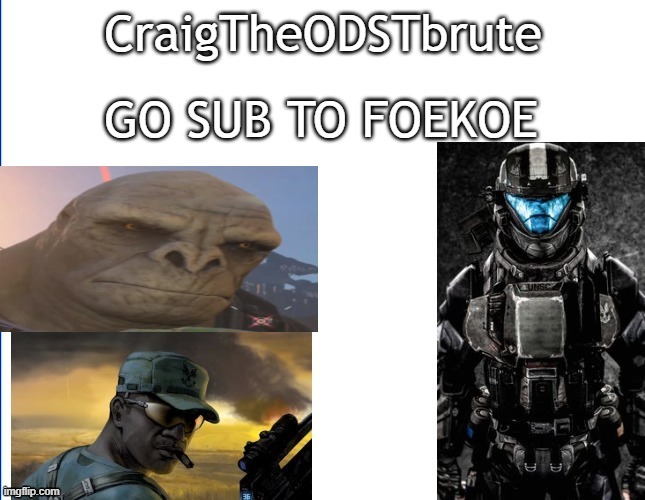 my announcement plate | GO SUB TO FOEKOE | image tagged in my announcement plate | made w/ Imgflip meme maker