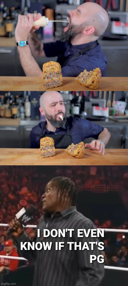 *insert Lenny face here* | image tagged in babish mayo shot,babish,wwe r-truth idek if that's pg,mayo,binging with babish,youtube | made w/ Imgflip meme maker