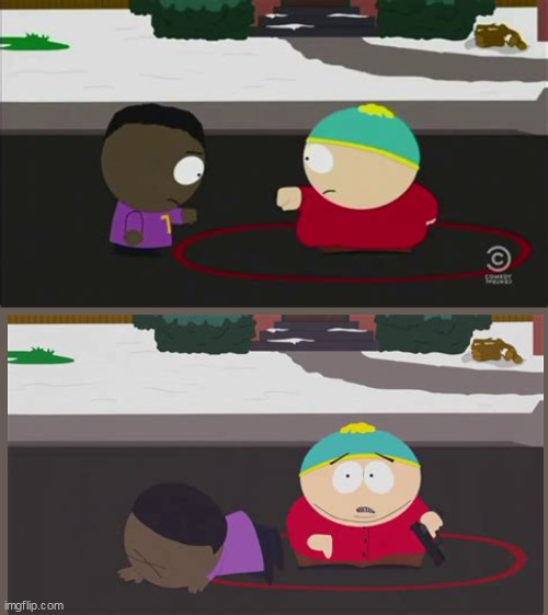 Cartman Shoots Token Blank Meme Template