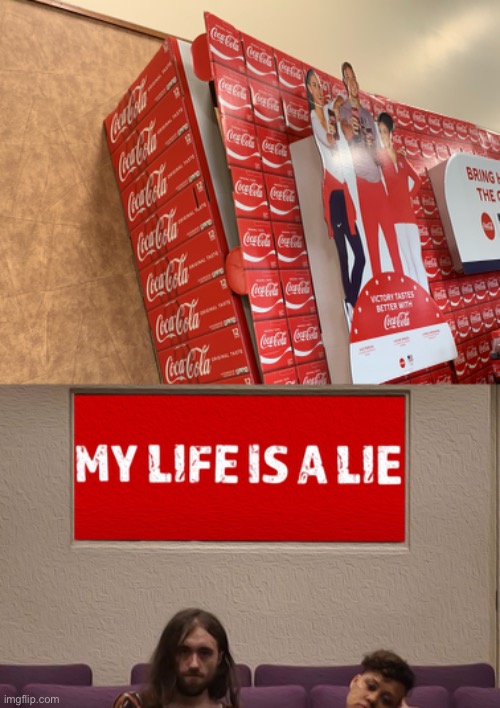 Those aren’t actually coke boxes?! | image tagged in funny,memes,coke | made w/ Imgflip meme maker