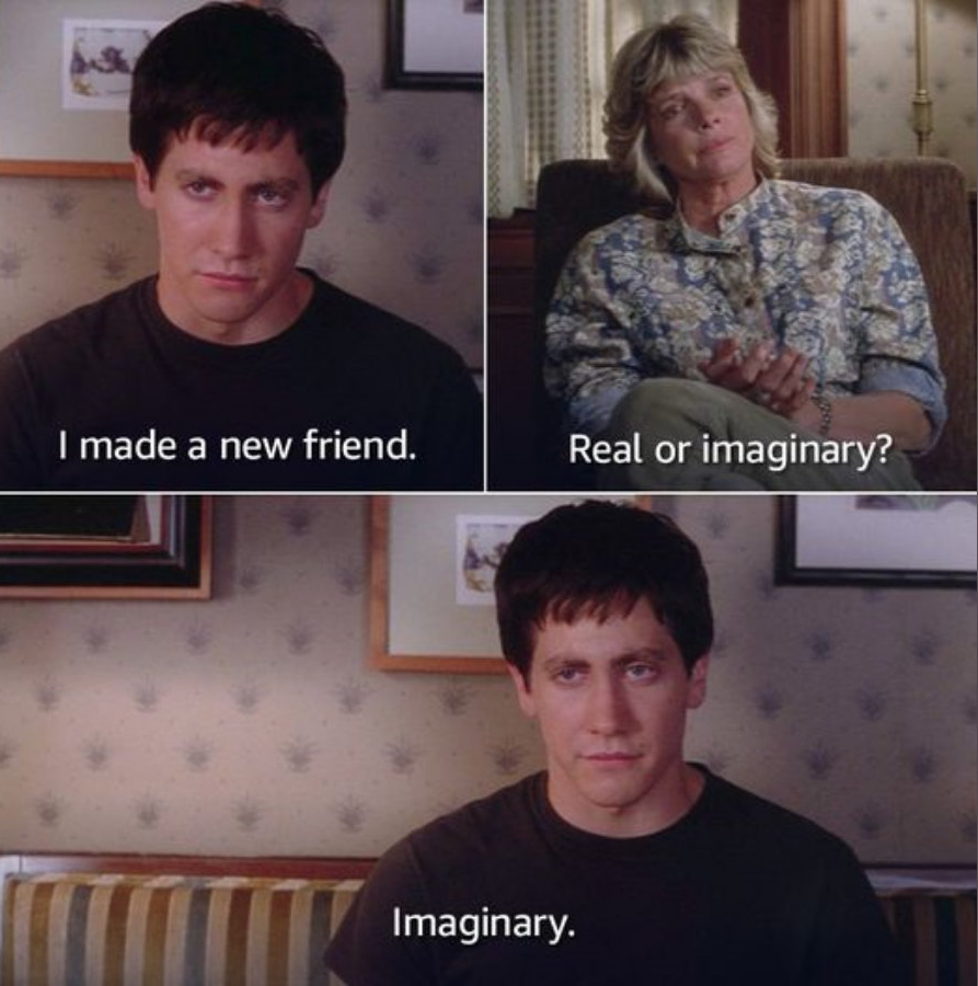 High Quality Donnie Darko real or imaginary Blank Meme Template