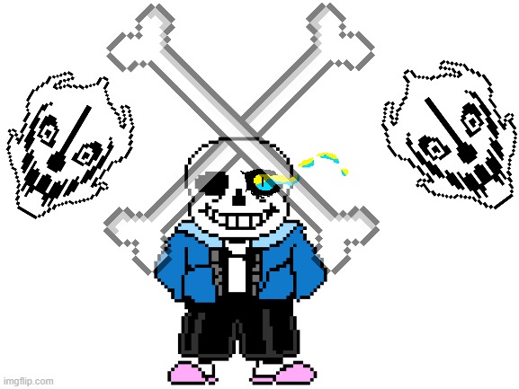 just another photoshop | image tagged in sans,sans undertale,photoshop,gaster,bone,bones | made w/ Imgflip meme maker