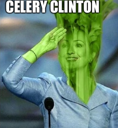 Celery Clinton Blank Meme Template