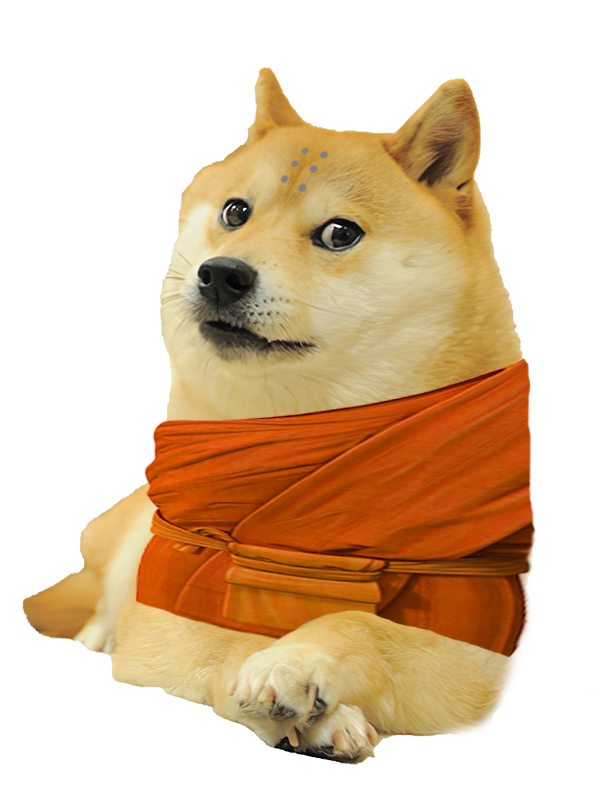 monk doge Blank Meme Template