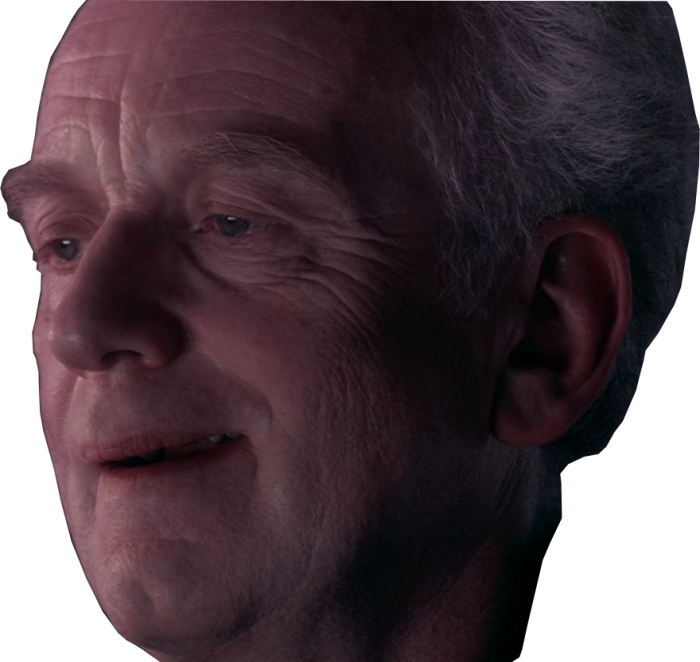 Emperor Palpatine transparent Blank Meme Template