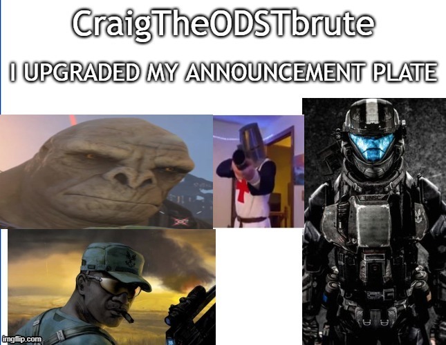 I UPGRADED MY ANNOUNCEMENT PLATE | made w/ Imgflip meme maker