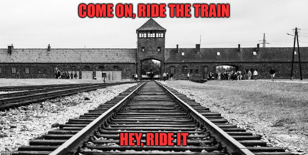 Maybe pass on this train ride? | COME ON, RIDE THE TRAIN; HEY, RIDE IT | made w/ Imgflip meme maker