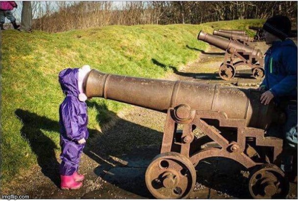 Yep, this is a template | image tagged in girl face in cannon | made w/ Imgflip meme maker