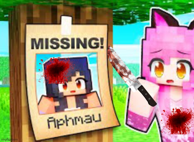 Killer! | image tagged in where s aphmau | made w/ Imgflip meme maker