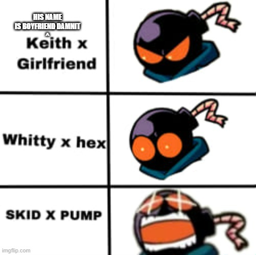 Spam with FNF memes | HIS NAME IS BOYFRIEND DAMNIT
^ | made w/ Imgflip meme maker